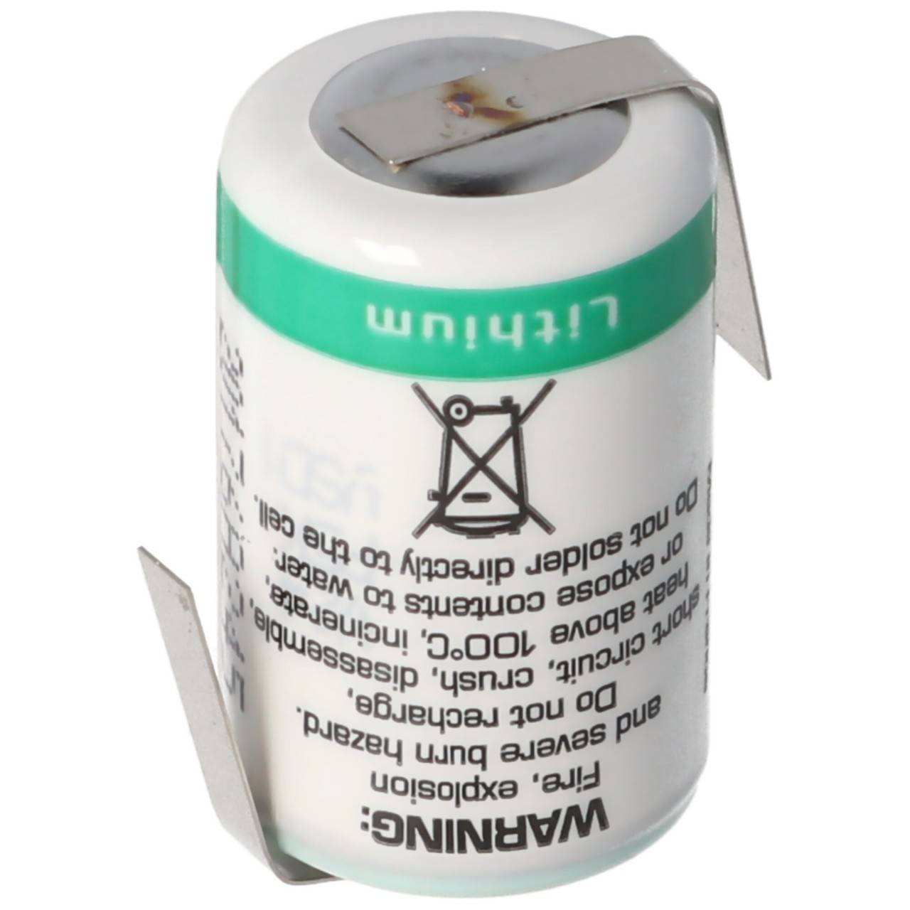 Batteria al litio SAFT LS14250CNR, taglia 1/2 AA, capocorda a saldare a Z-4