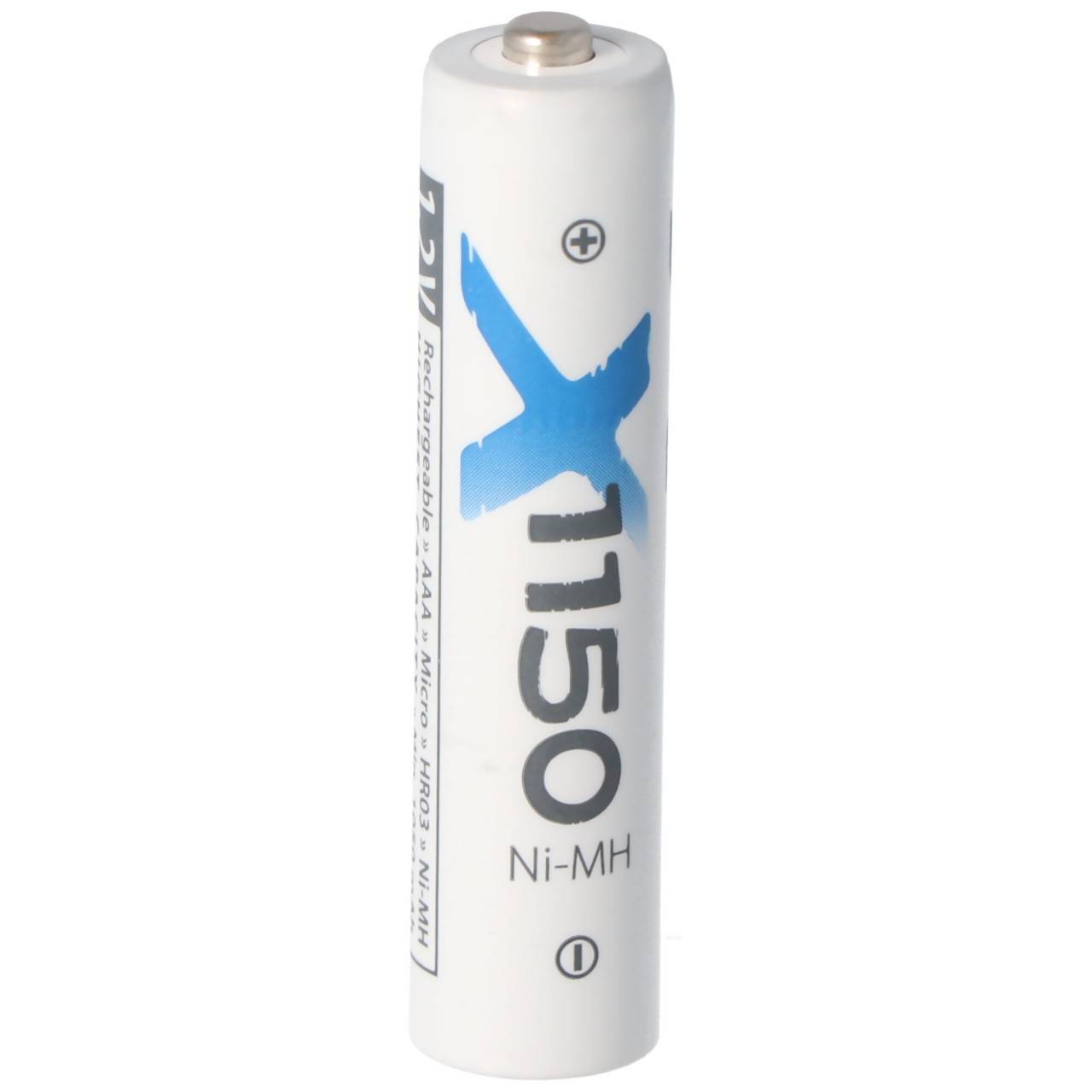 Batteria XC 1150mAh Micro AAA Ni-MH 1,2 Volt set da 4 con box batteria-4