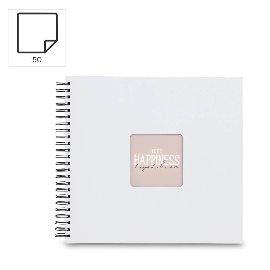 Hama 00009847 album fotografico e portalistino Bianco 300 fogli 10 x 15 Rilegatura a spirale-1