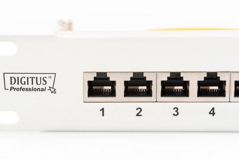 Pannello patch CAT 6, Classe E, schermato, RJ45 a 24 porte, 8P8C, LSA, 1U, monta-4
