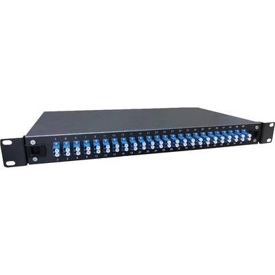 Lanview LVO233845 Fibre patch panel 19"" 1U with 24 x LC duplex Singlemode connectors-0