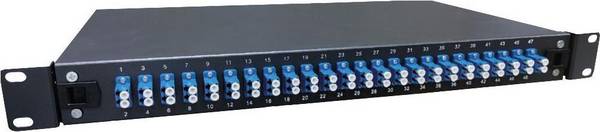 Lanview LVO233845 Fibre patch panel 19"" 1U with 24 x LC duplex Singlemode connectors