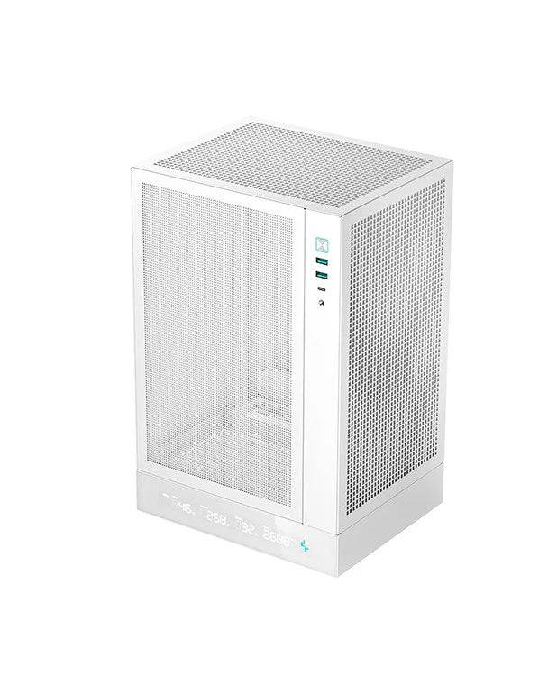 DeepCool R-CH170-WHNPI0D-G-1 computer case Tower Bianco (Deepcool CH170 Digital White Mini-ITX Case - High Airflow Tempe-2