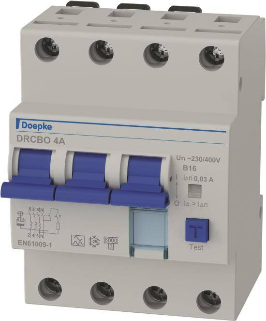 DOEPKE DRCBO 4 B16/0,03/3N- FI/LS-Kombination / RCBO (9945104)-0