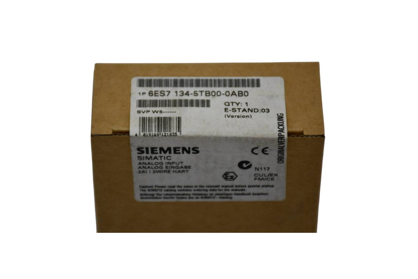 SIMATIC DP, modulo elettronico per ET200iS, 2 AI HART, 2DMU, per il collegamento di HART a 2 fili.-1