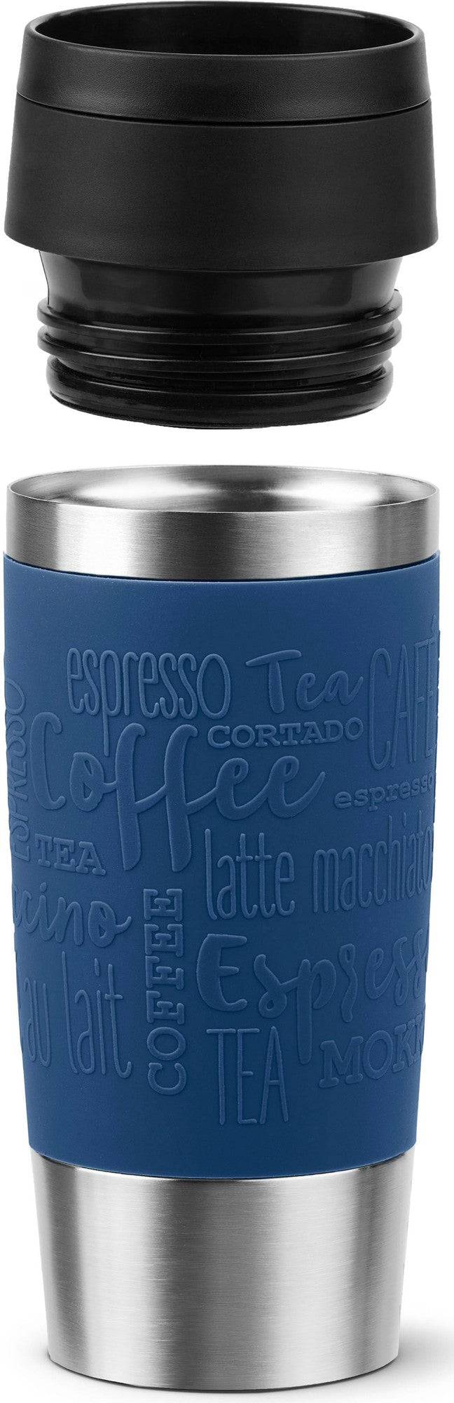 emsa Isolierbecher TRAVEL MUG Classic, 0,36 L., dunkelblau hochwertiger, vakuumisolierter Edelstahlkörper, spül - 1 Stüc-1