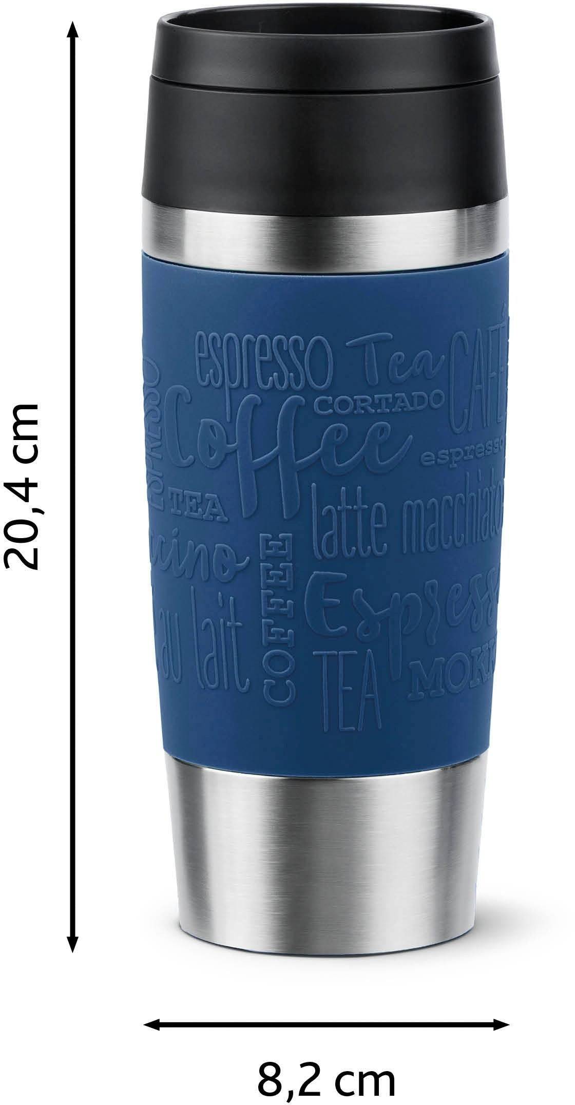 emsa Isolierbecher TRAVEL MUG Classic, 0,36 L., dunkelblau hochwertiger, vakuumisolierter Edelstahlkörper, spül - 1 Stüc-2