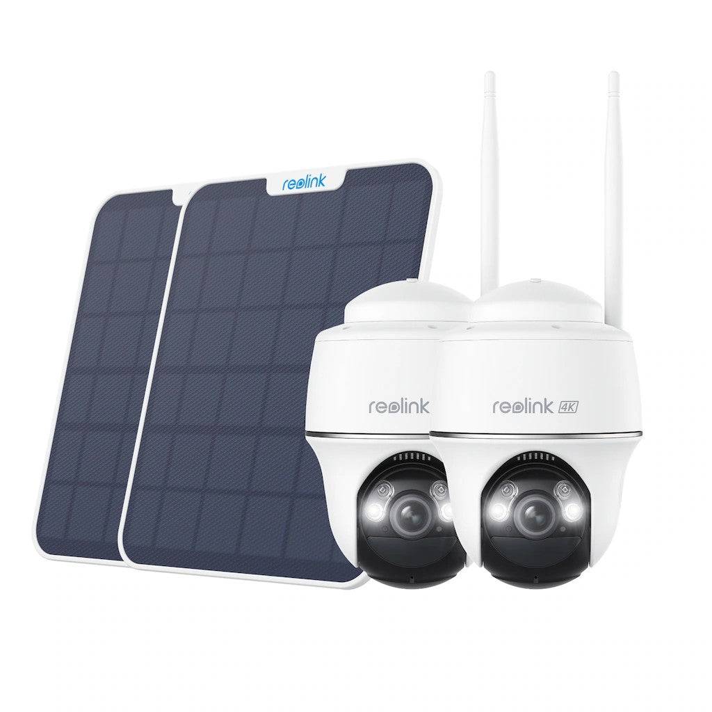 Reolink 2x B440 Battery-WiFi + 2x Solarpanel weiß (2x 40-57-9767 + 2x 40-57-9065)-0