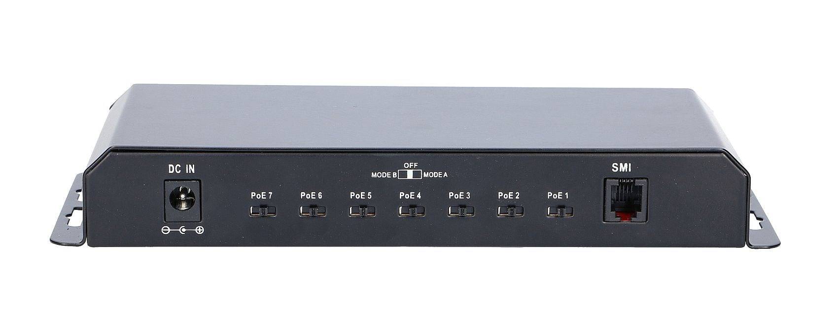 Extralink KRATOS | PoE Switch | 7x Gigabit PoE. 1x Uplink RJ45. Power Supply 24V 2.5A. 60W-1