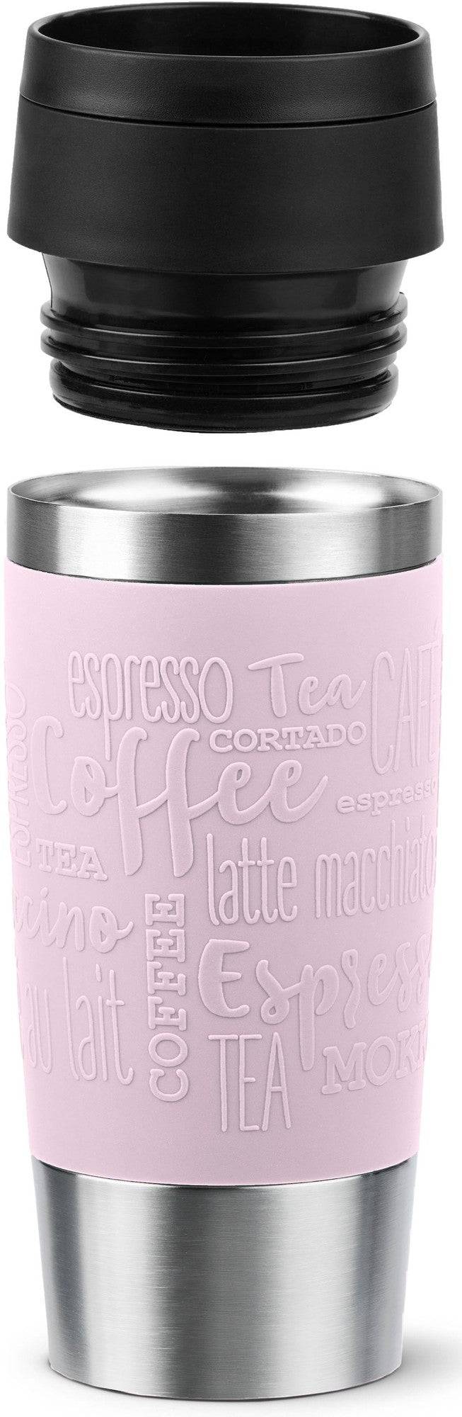 emsa Isolierbecher TRAVEL MUG Classic, 0,36 L., pastellrosa hochwertiger, vakuumisolierter Edelstahlkörper, spül - 1 Stü-2
