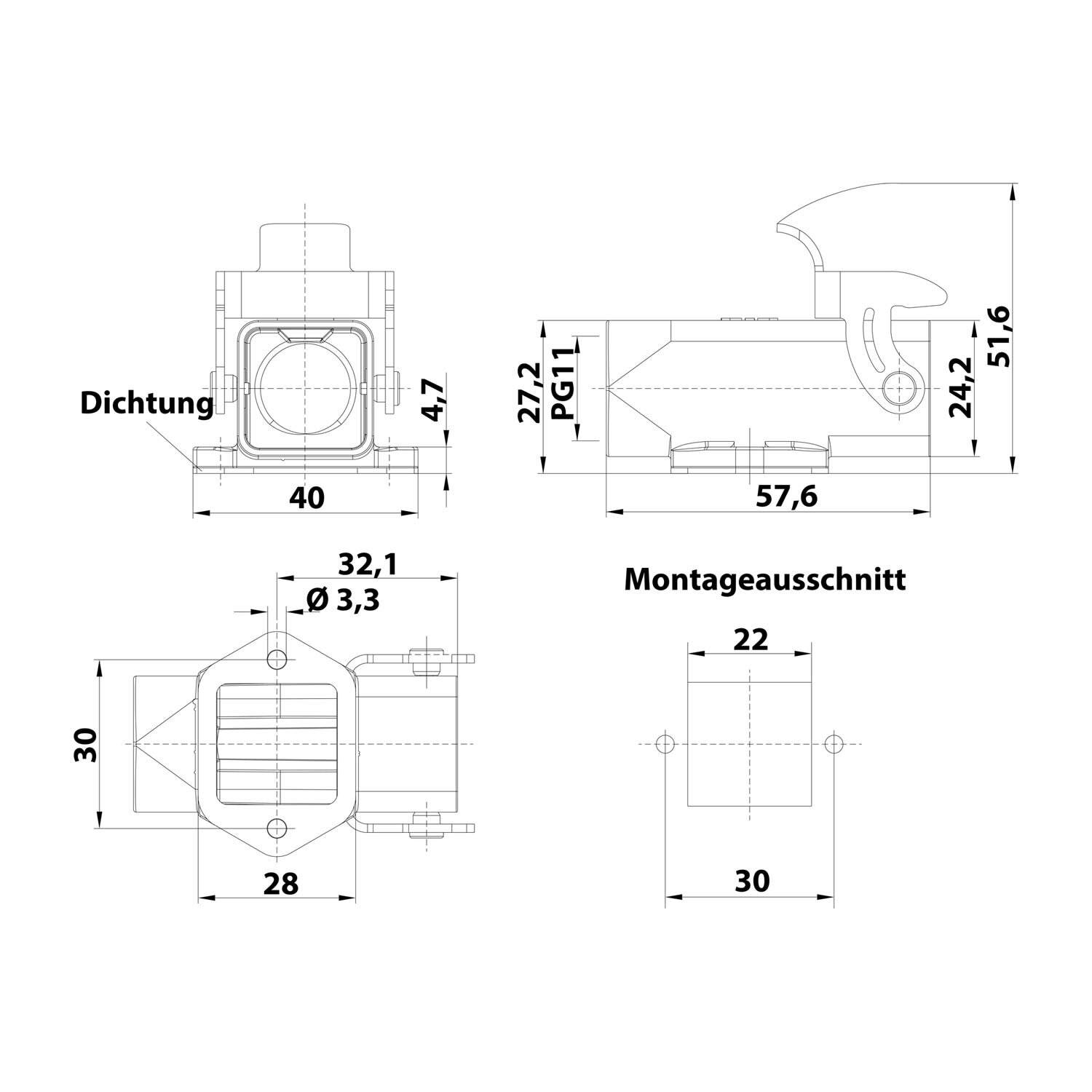 Immagine simbolo per Componenti elettromeccanici HARTING 09200031250