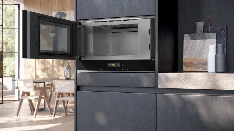 Siemens iQ700 BF722L1B1 forno a microonde Nero Solo microonde Da incasso 21 L 900 W-2