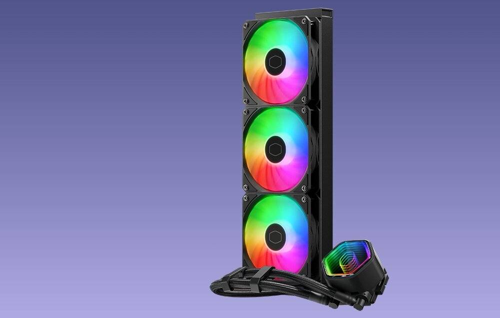 COOLER MASTER DISSIPATORE A LIQUIDO MASTERLIQUID 360 CORE II SKT UNIVERSALE 3X120MM ARGB FANS NERO-4