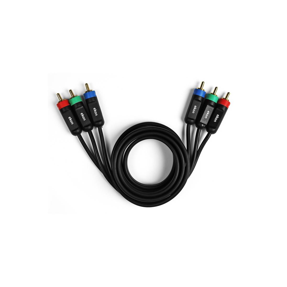 Ekon ECV3RCAYUV15MM cavo video e componente (YPbPr) 1,5 m 3 x RCA Nero-0