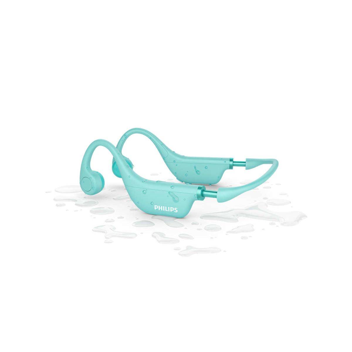 Philips tak4607gr/00 cuffia e auricolare cuffie wireless a clip musica bluetooth verde-2