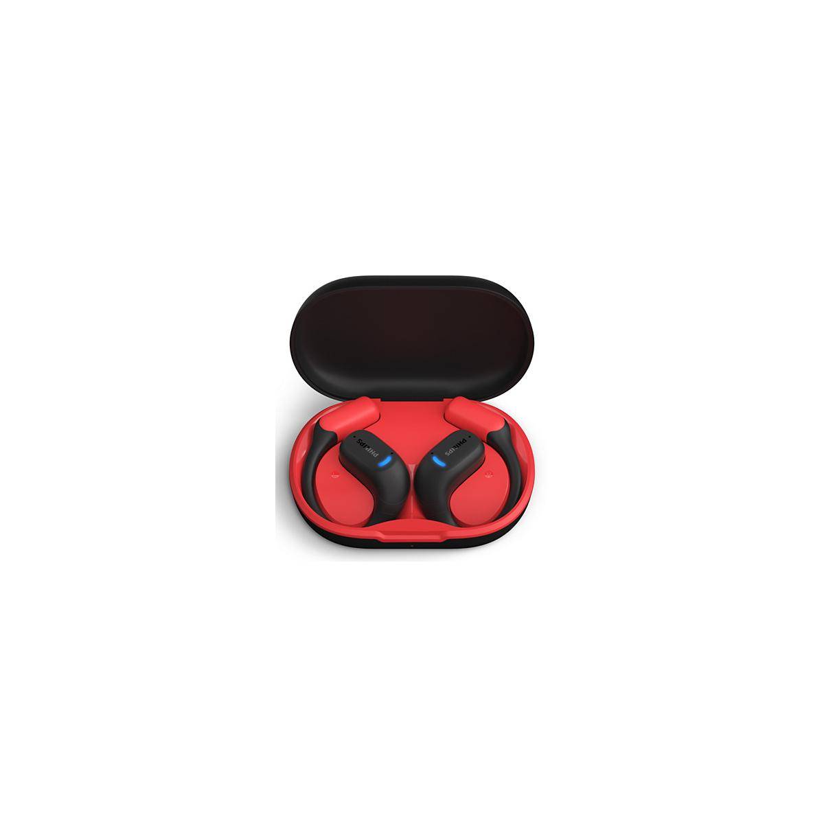 Philips 6000 series TAA6709BK/00 cuffia e auricolare True Wireless Stereo (TWS) A clip Sport Bluetooth Nero, Rosso-1