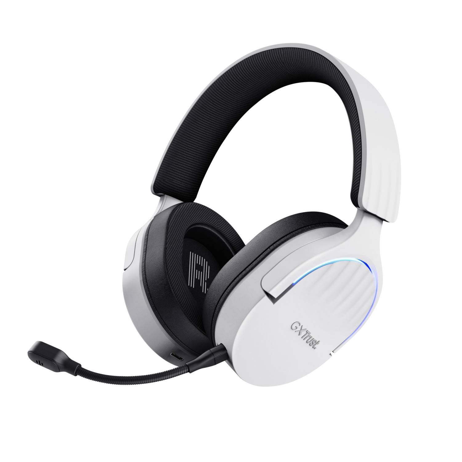 Trust GXT 491W FAYZO Auricolare Con cavo e senza cavo A Padiglione Giocare USB tipo-C Bluetooth Nero, Bianco-1