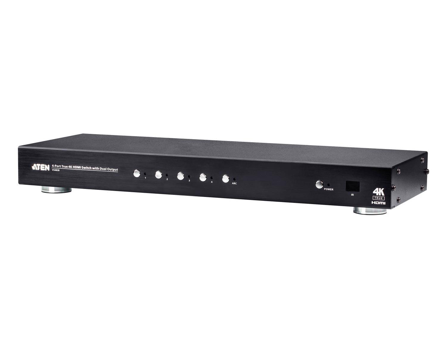 ATEN VS482B Switch HDMI 4 porte True 4K con doppia visualizzazione-5