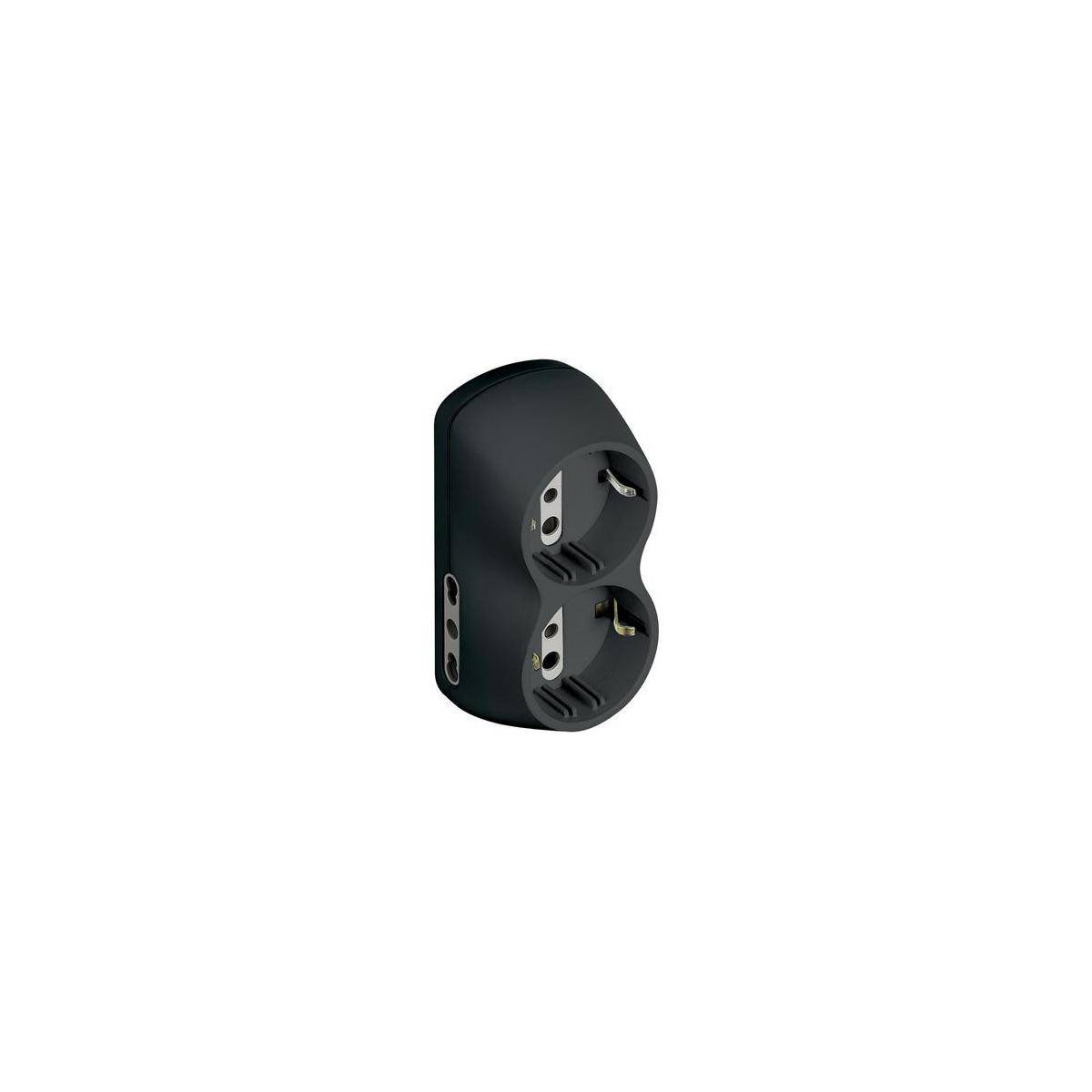 bticino S3614G adattatore per presa di corrente Antracite-0