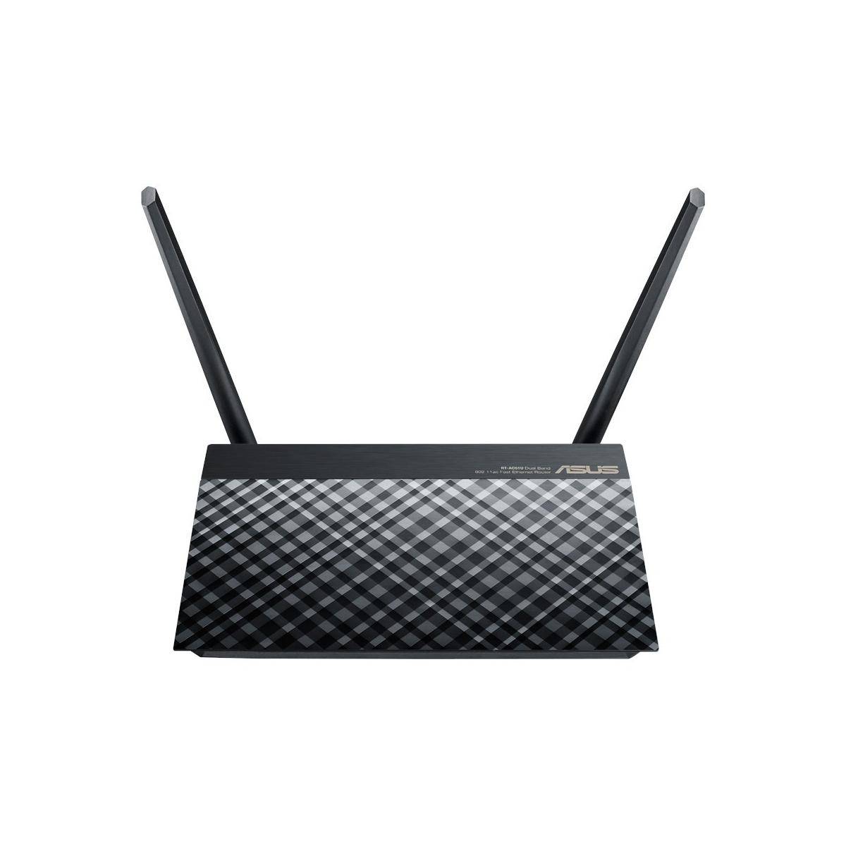 ASUS RT-AC51U router wireless Fast Ethernet Dual-band (2.4 GHz/5 GHz) Nero-3