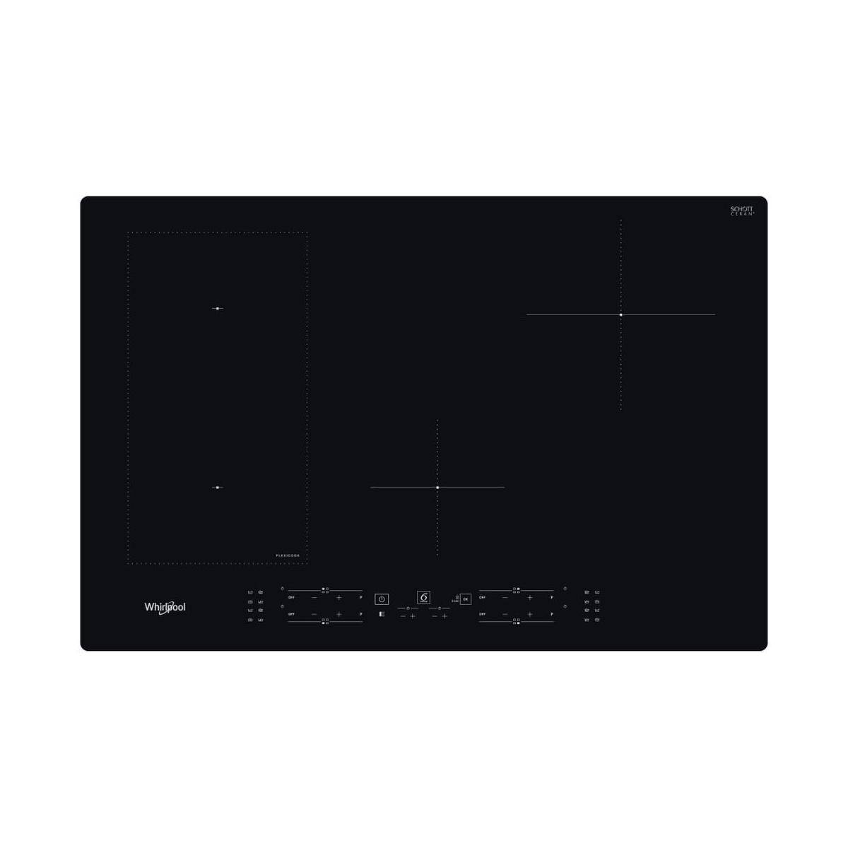 Whirlpool WL B2977 NE Piano Cottura a Induzione Da incasso 77 cm 4 Fornelli Nero-1