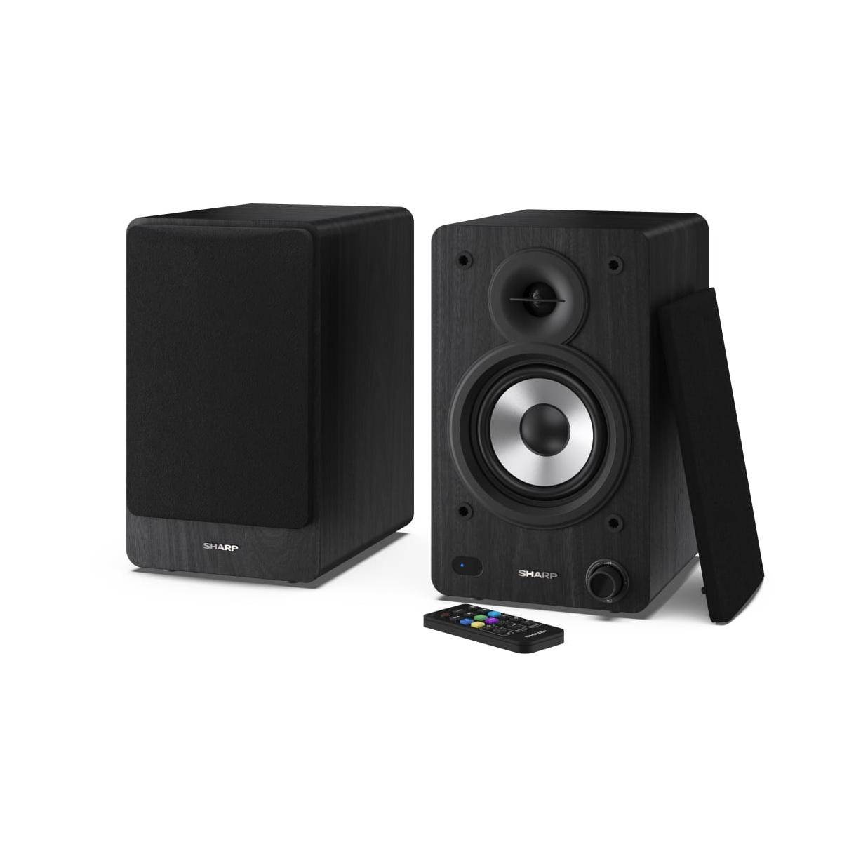 Sharp Bookshelf Speakers 2-vie Nero Con cavo e senza cavo 60 W-5