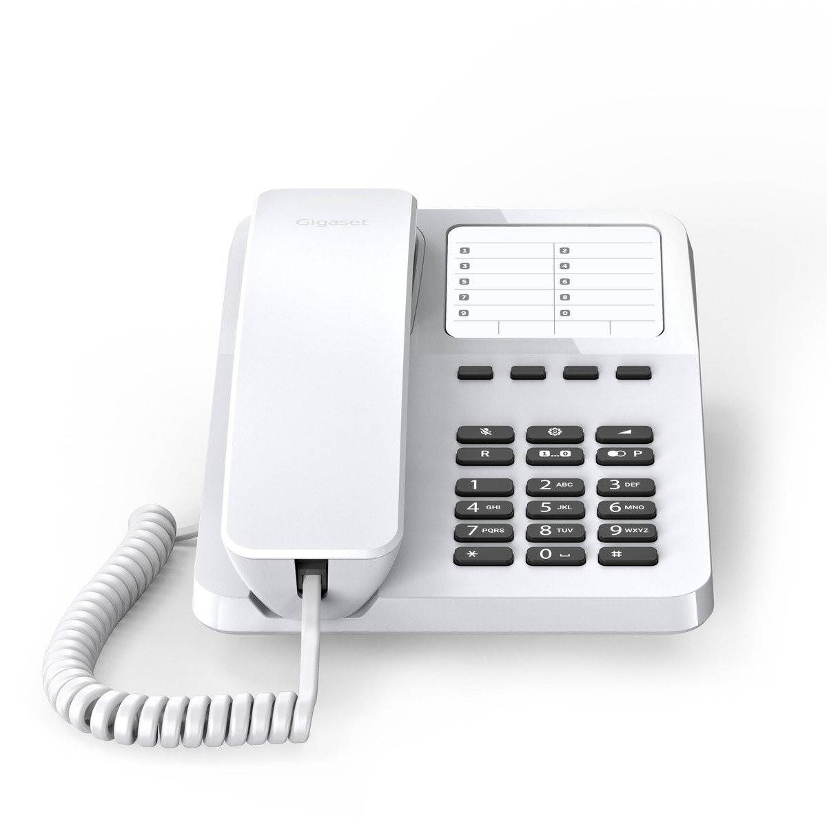 Gigaset DESK 400 Telefono Analogico da Tavolo Parete Bianco-1