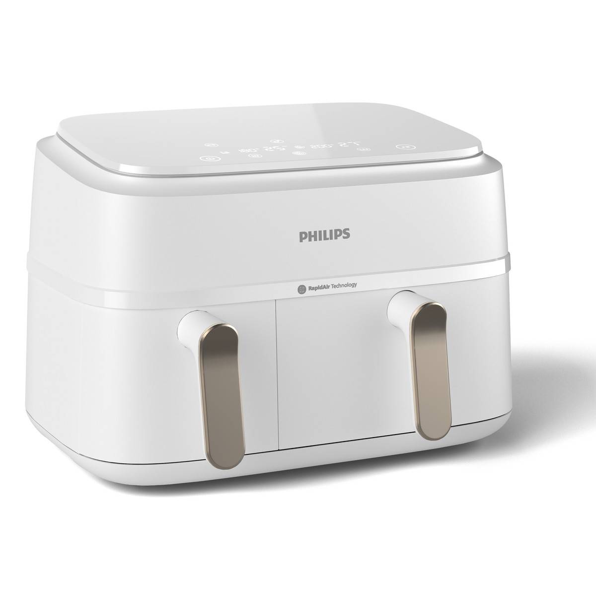 Philips NA353/10 FRIGGITRICE AD ARIA DUAL BASKET 9L 1.5KG CON DOPPIO CESTELLO WHITE-4