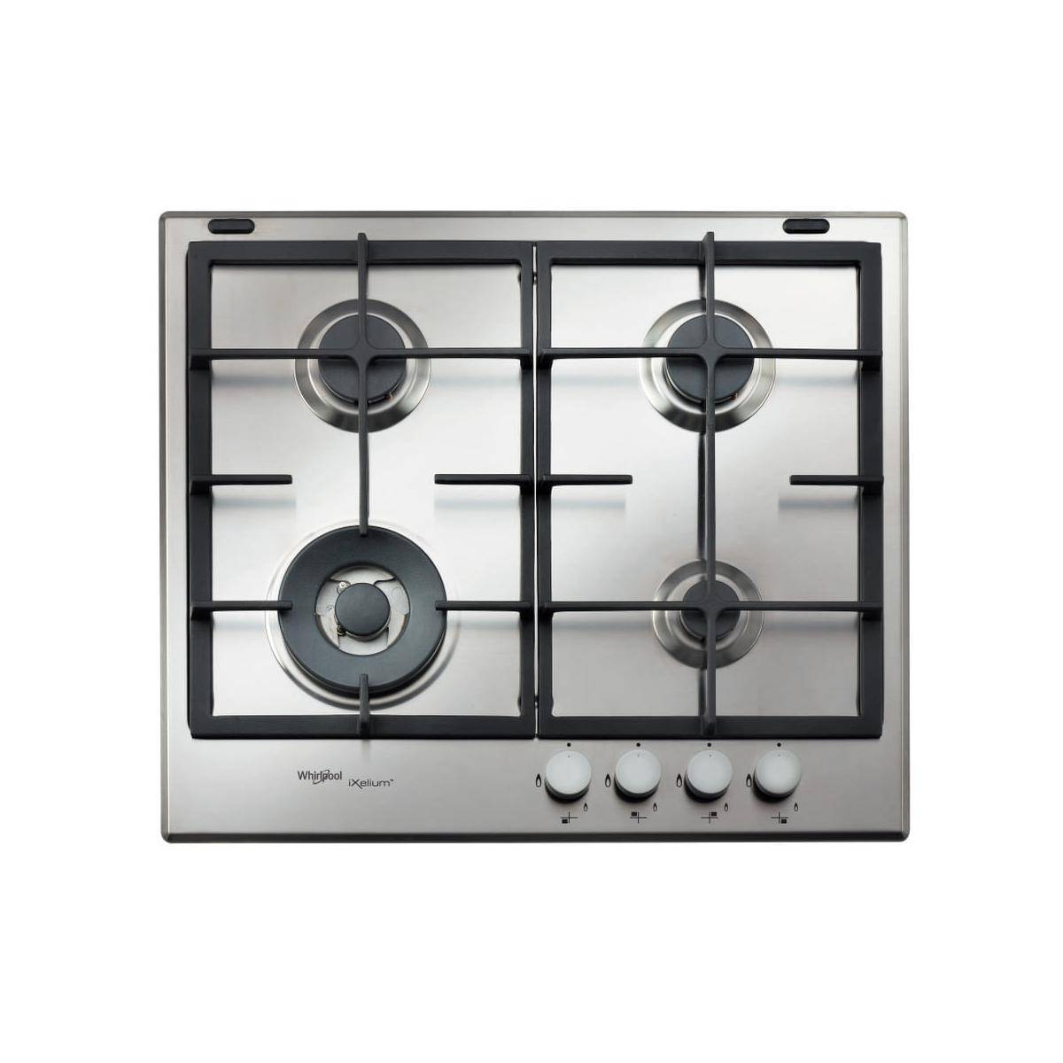 Whirlpool GMR6422IXL Piano Cottura 4 Fuochi a Gas 60 cm Acciaio-1