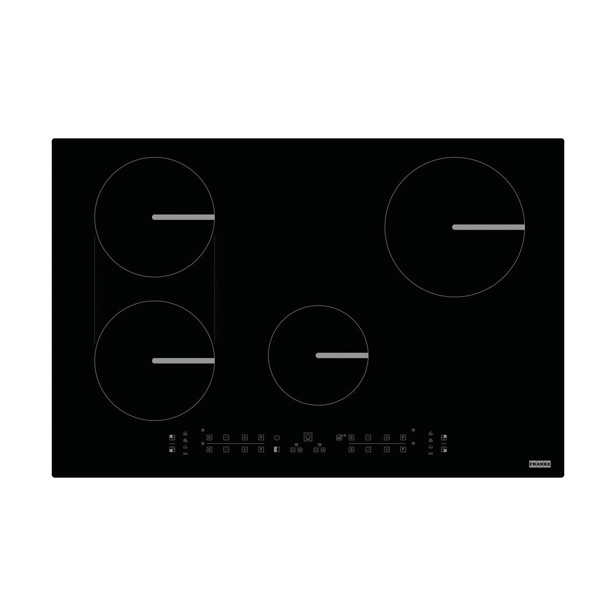 Franke FSM 804 I B BK Piano cottura a induzione 4 Fornelli  Nero Da incasso 77cm-0