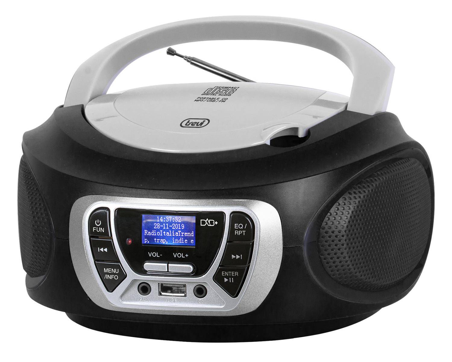 Trevi CMP510 DAB Digitale 3 W DAB DAB+ FM Riproduzione MP3 Nero-1