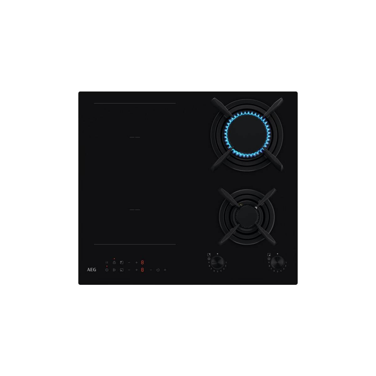 AEG CN071436DH piano cottura Nero Da incasso 60 cm Combi 4 Fornelli-0