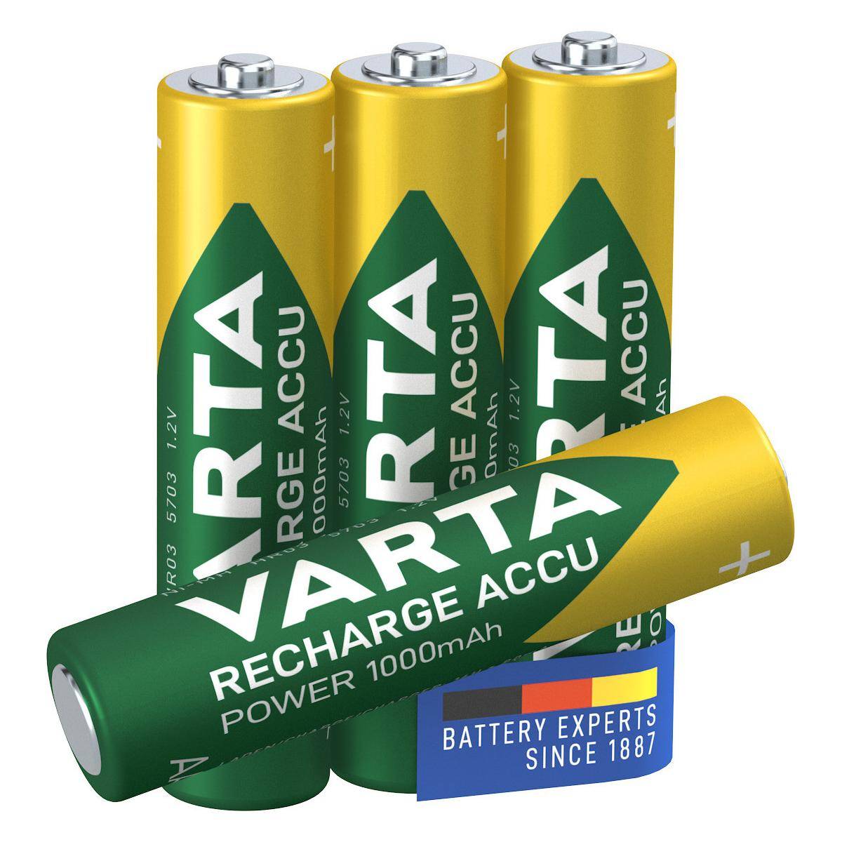VARTA PROFESSIONAL ACCUS AAA 1000mAh Micro, LR03 Blister da 4-2