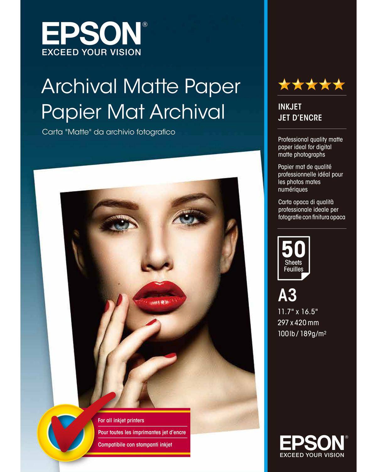 Epson Carta "matte" da archivio fotografico C13S041344-7