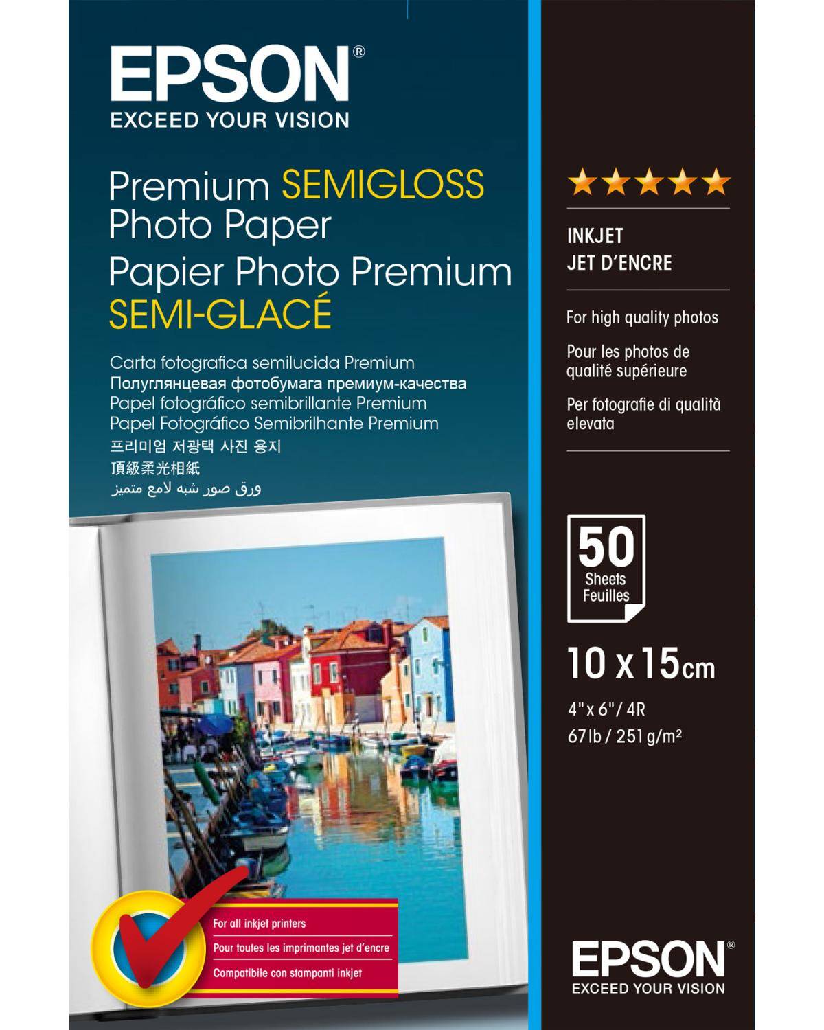 Epson Premium Semi-Gloss Photo Paper - 10x15cm - 50 Fogli-7