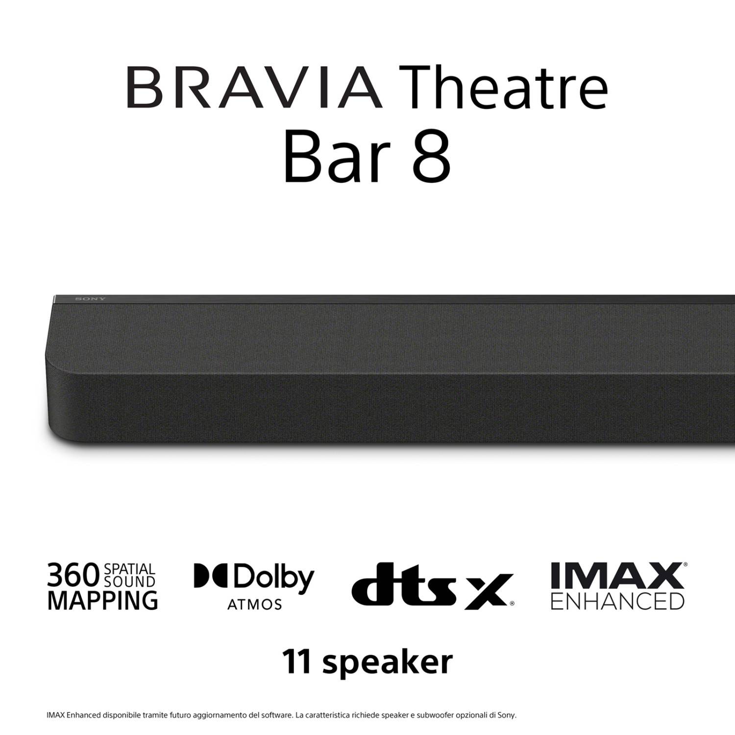 Sony BRAVIA Theatre Bar 8 – Dolby Atmos soundbar, 11 Speaker, Wi-Fi, Bluetooth, 360 Spatial Sound Mapping-2