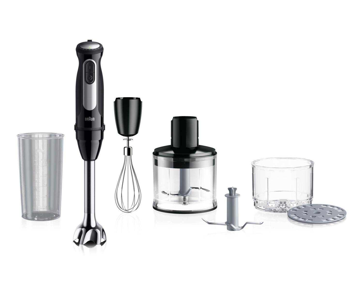 Braun Domestic Home Stabmixer, Edelstahlfuß, 1.000 Watt Leistung, Geschwindigkeitsstufen: 25, Turbos (0X22111504)-2