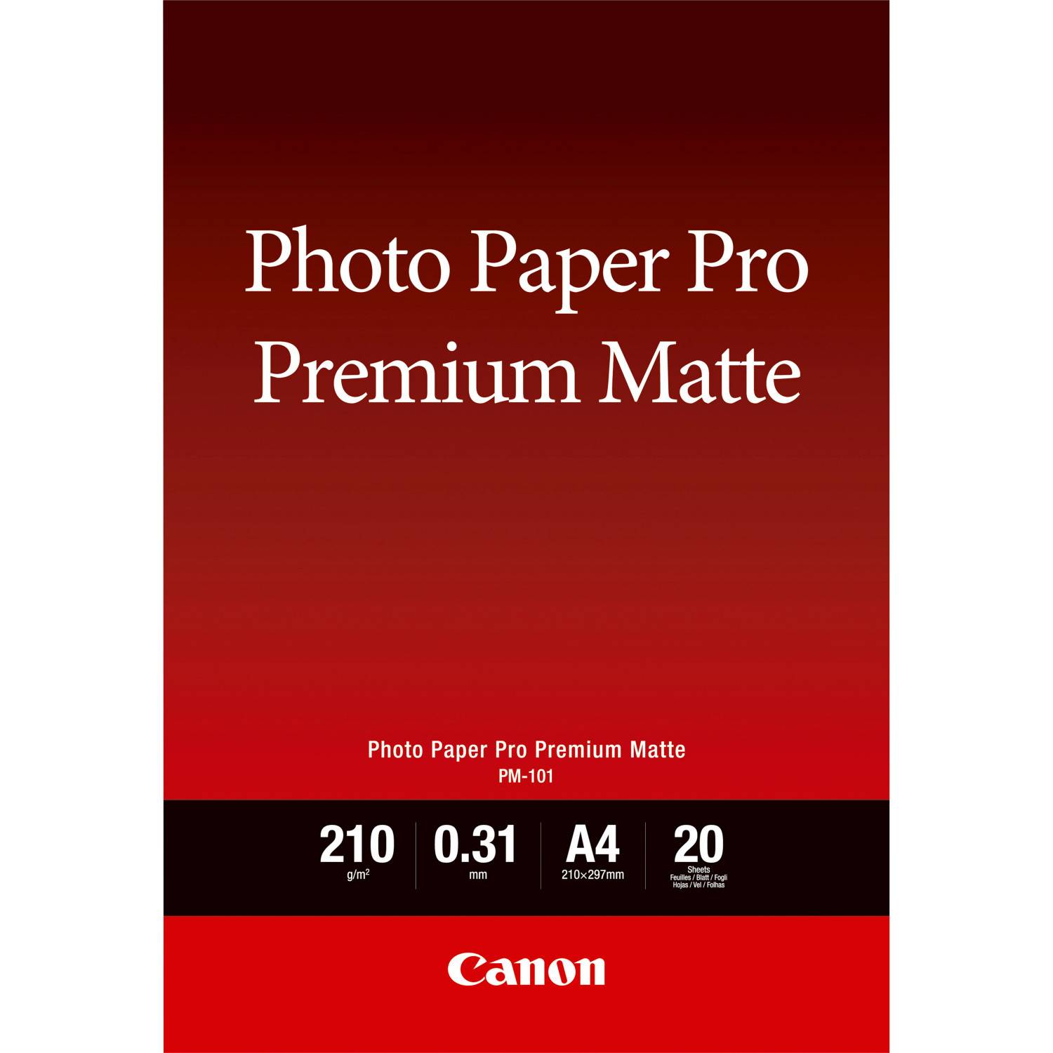 Canon Pro Premium PM-101 - Glatt matt - 310 Mikron - A4 (210 x 297 mm)-3