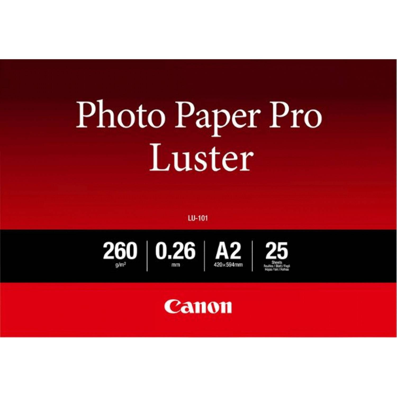 Canon Photo Paper Pro Luster LU-101 - Glanz - 260 Mikron - A2 (420 x 594 mm)-3