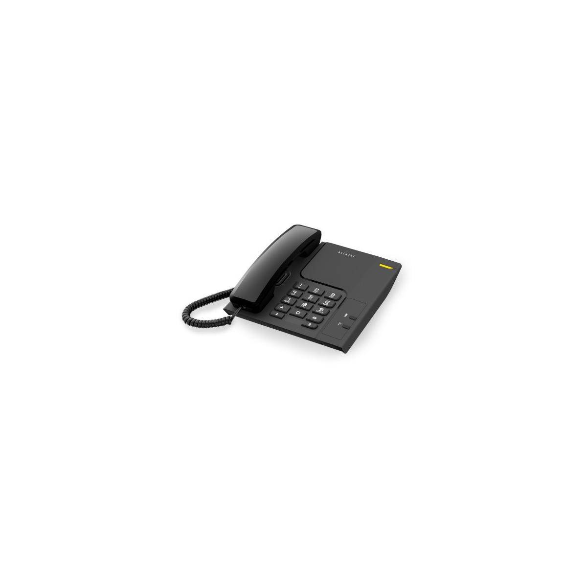 TELEFONO FISSO ALCATEL T26 NERO TASTO DI RICHIAMATA/INDICATORE LUMINOSO-1