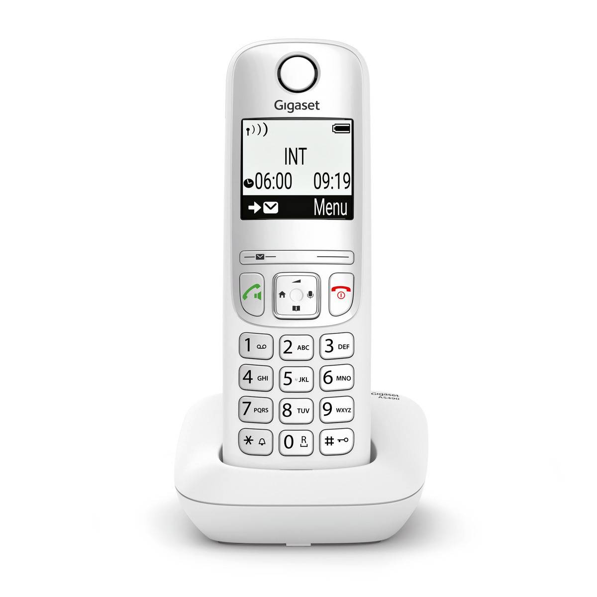 GIGASET AS490 TELEFONO CORDLESS VIVAVOCE WHITE-0