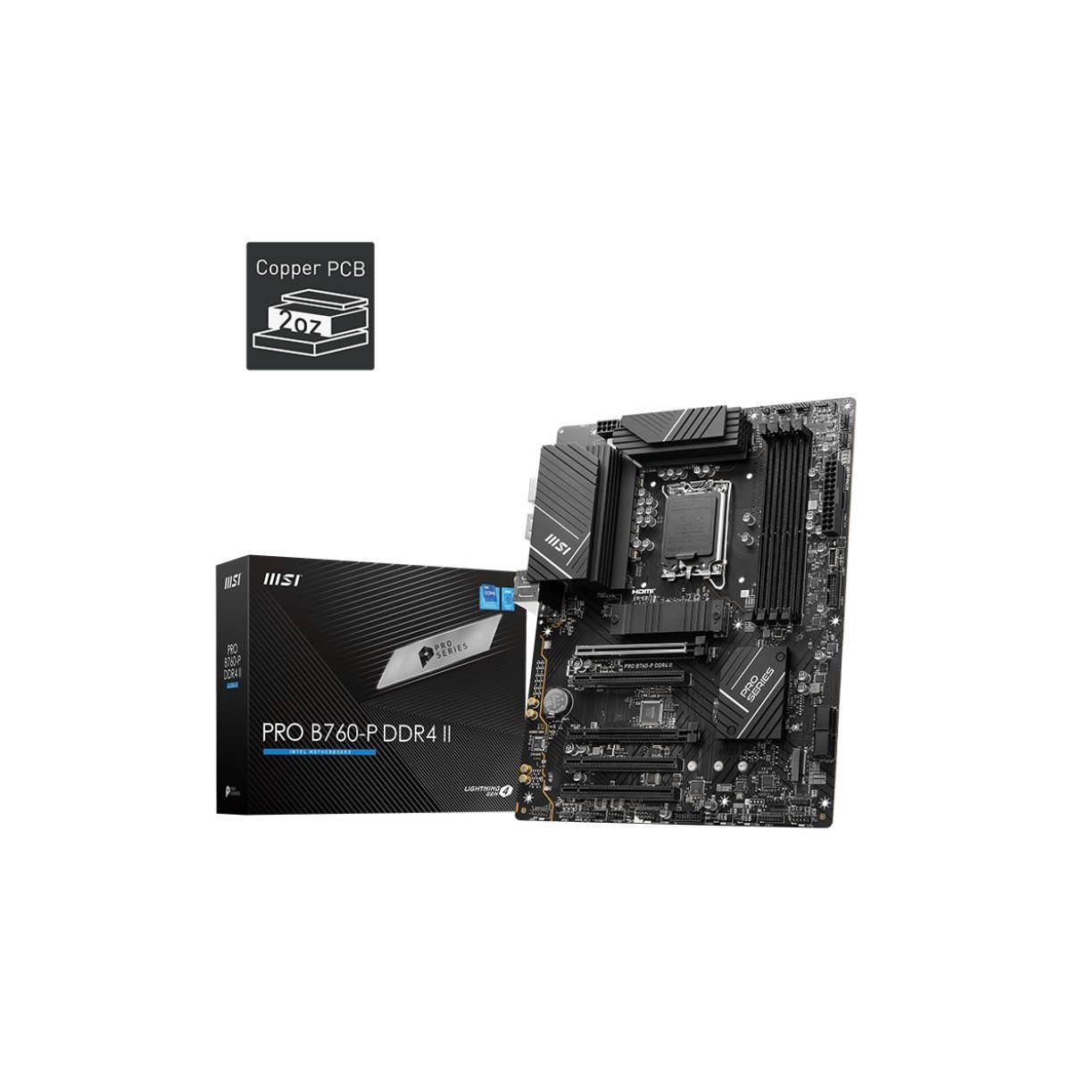MSI PRO B760-P DDR4 II scheda madre Intel B760 LGA 1700 ATX-5