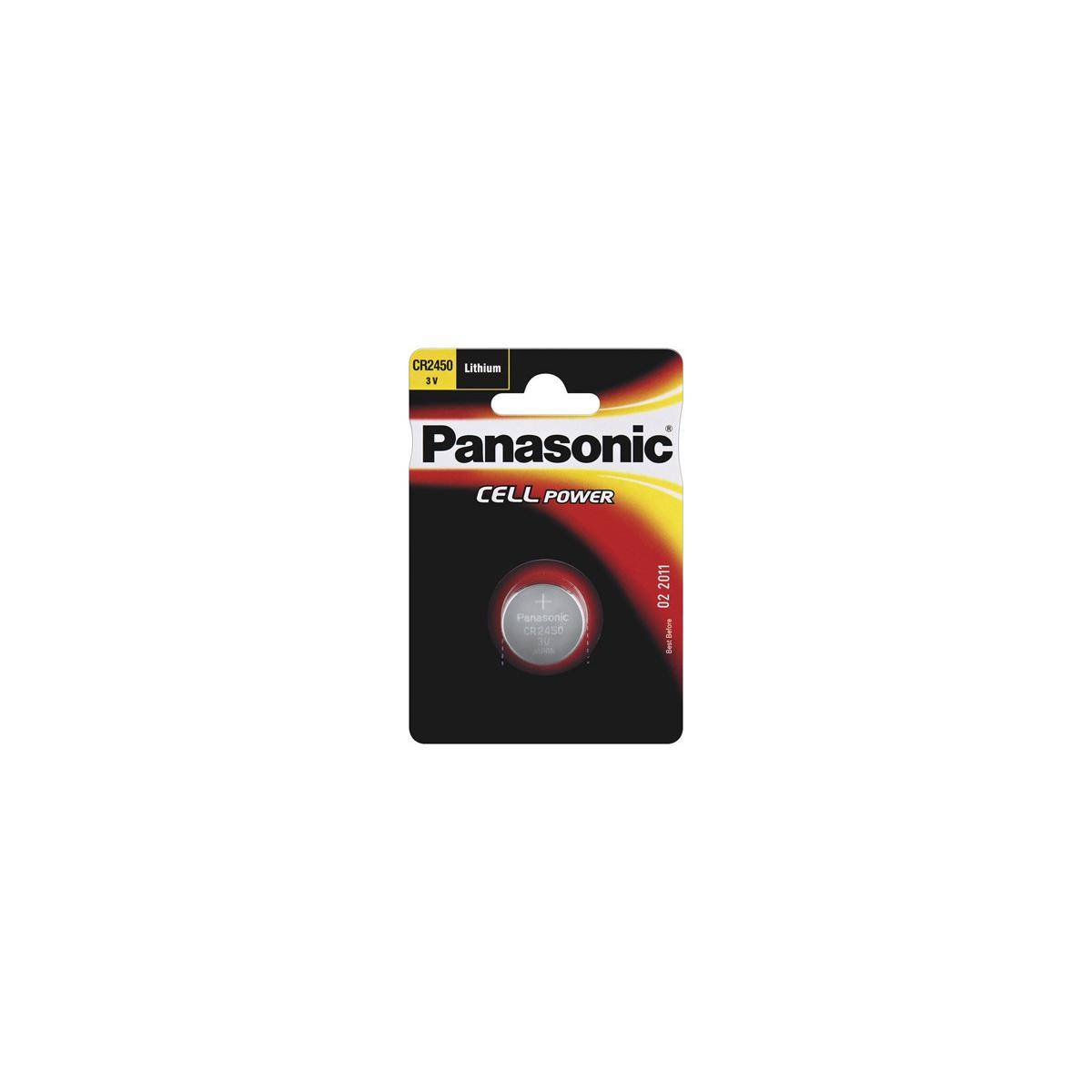 Panasonic 1 X Batteria A Bottone Cr2450 Litio 3v Bulk Tampone Backup-3