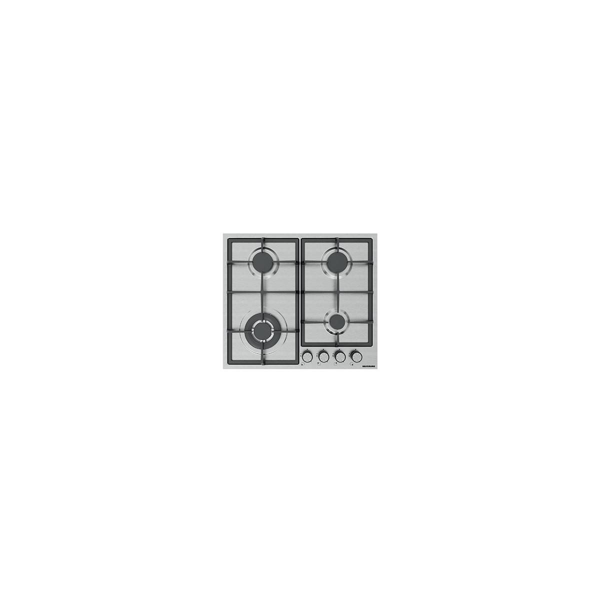 Silverline AS5443X01 piano cottura Acciaio inox Da incasso 60 cm Gas 4 Fornelli-0