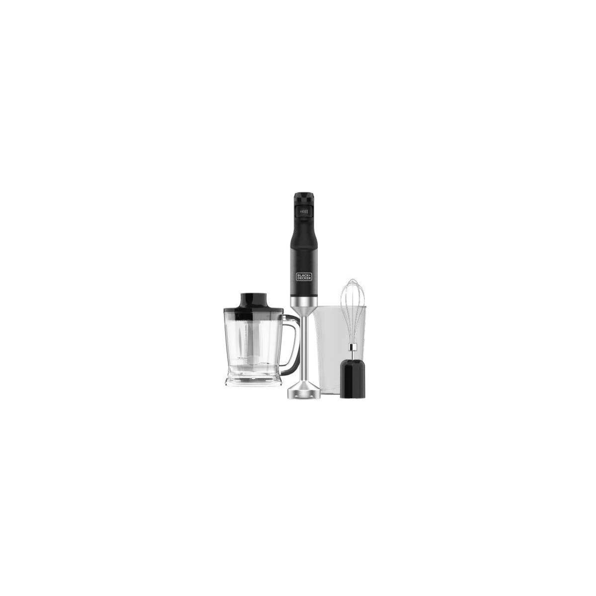 Black e Decker BXHBA1501E Frullatore ad immersione 1500 W Nero Trasparente-5