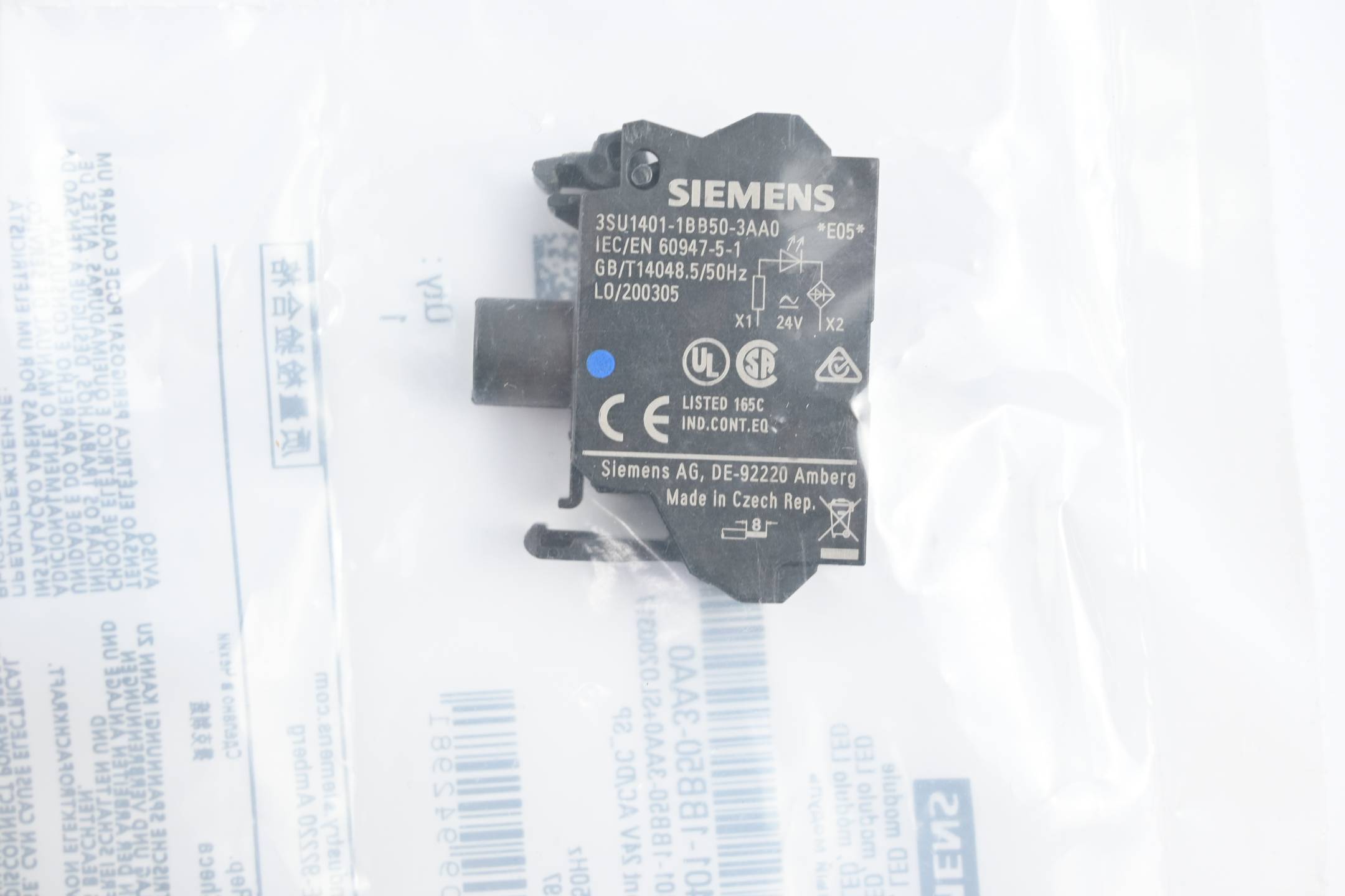 Elemento LED Siemens SIRIUS ACT 3SU1401-1BB50-3AA0-2