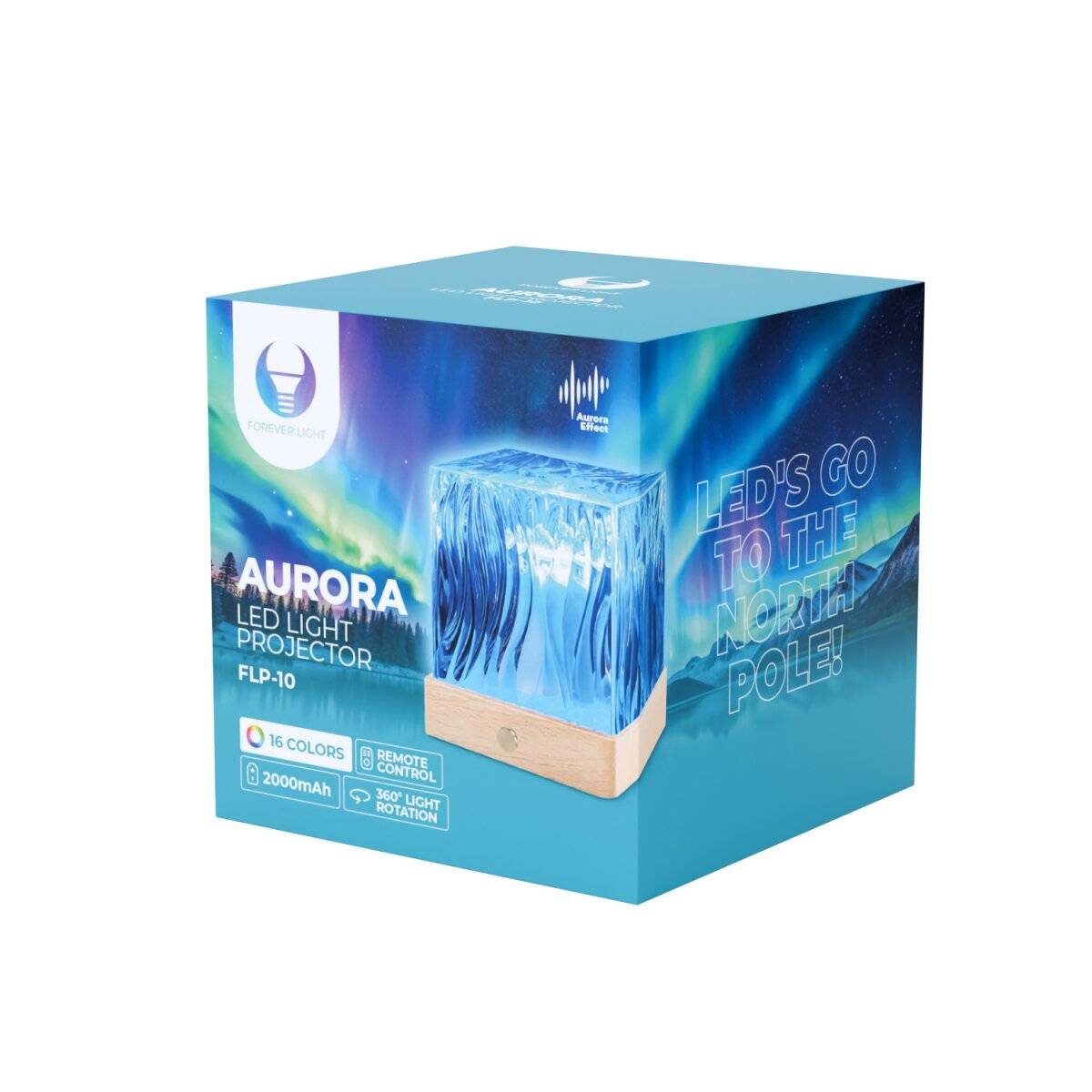 Proiettore Forever Light AURORA FLP-10 RGB LED con batteria e telecomando-4