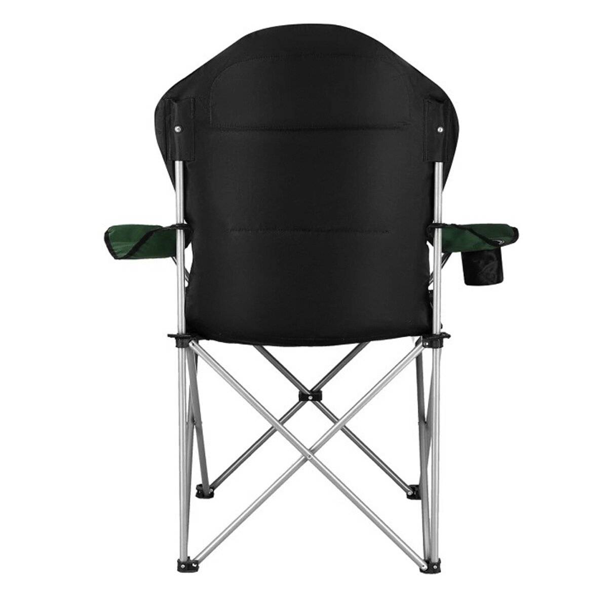 Sedia da campeggio NILS NC3080 – Sedia da esterno pieghevole, sedia da pesca con borsa per il trasporto, verde scuro-2