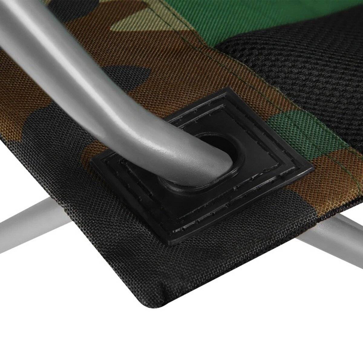Sedia da campeggio NILS NC3080 – Sedia da esterno pieghevole, sedia da pesca con borsa per il trasporto, verde scuro-4