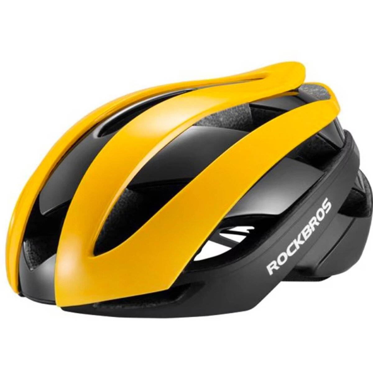 Casco da bicicletta Rockbros 10110004005 Taglia L (58–61 cm) / M (55–59 cm) Giallo/Nero L-0